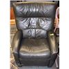 Image 1 : LEATHER RECLINING CHAIR, HAS SOME WEAR