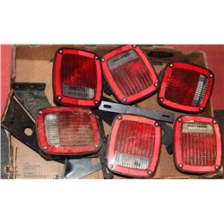 LOT OF 6 TRAILER MOUNTING LIGHTS