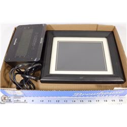 DIGITAL PICTURE FRAM AND LARGE NUMBERED SONY