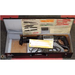 PORTACABLE SAWZALL IN METAL CASE.