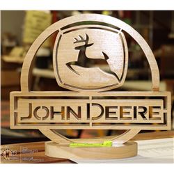 JOHN DEERE WOOD EMBLEM CUTOUT