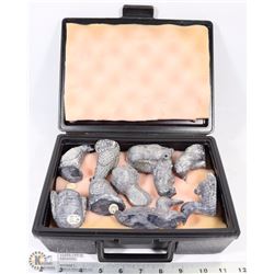 LOT OF 10  ASSORTED SOAP STONE PIECES