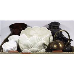 7PC VASE COLLECTION CLAY "BAG" VASES