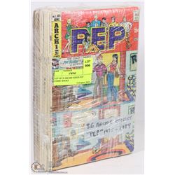 LOT OF 36 ARCHIE SERIES PEP COMIC BOOKS