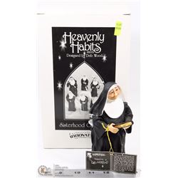 HEAVENLY HABITS NUN ORNAMENT ON CHOICE