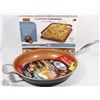 Image 1 : NEW GOTHAM STEEL 12.5" FRYING PAN WITH COPPER
