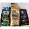 Image 1 : FLAT OF 4 NEW BAGS OF COFFEE INCL KICKING HORSE,