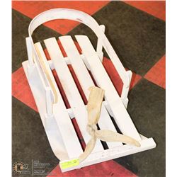 VINTAGE CHILDRENS WOOD SLED.