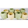Image 1 : BOX OF YELLOW & GREEN VASES