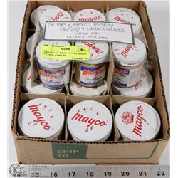 CERAMIC GLAZES - 18 JARS MIXED COLORS - CONE 06.