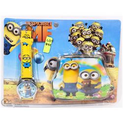DESPICABLE ME WATCH AND WALLET SET