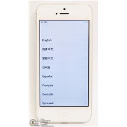 APPLE iPHONE 5 FOR TELUS SILVER WHITE