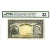 Image 1 : Bahamas Government, 1936 (ND 1961) Issued Banknote.