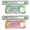 Image 1 : Monetary Authority of Belize, 1980 High Grade Banknote Pair.