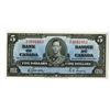 Image 2 : Bank of Canada, 1937 $5 Gordon-Towers Signatures Issued Banknote.