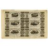 Image 1 : Champlain & St. Lawrence Rail Road, 1837 uncut sheet of 6 notes.