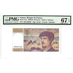 Banque de France, 1980, Issued Note