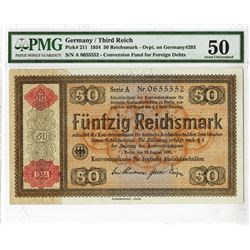 Germany/Third Reich - Konversionskasse 1934, Issued Banknote.