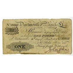 Dartmouth General Bank, 1821 Issue Banknote.