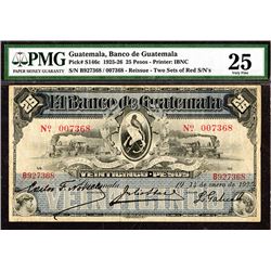 Banco de Guatemala, 1925) "Reissue"  Issue Banknote.