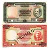 Image 1 : Banco Nacional Ultramarino Mozambique, 1958 Specimen Banknote Pair.