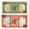 Image 2 : Banco Nacional Ultramarino Mozambique, 1958 Specimen Banknote Pair.