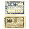 Image 1 : Republica del Paraguay, ND (1865) Issued Banknote Pair.