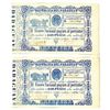 Image 1 : Republica del Paraguay, ND (1865) Issued Banknote Pair.