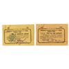 Image 1 : Kislovodsk Branch of the Government Bank, ND (ca. 1918), Pair of Issued "Checks"