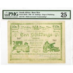 South Africa / Boer War, Mafeking Siege Note, 1900 Issued Banknote.