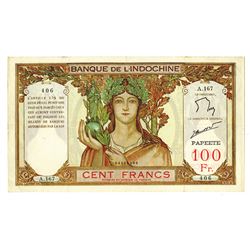 Banque De L'Indochine, ND (1939-65) Issue Banknote.