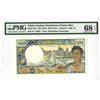 Image 1 : Tahiti, Institut d'Emission d'Outre-Mer ND (1970) Issued Banknote, Finest Graded.