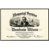 Image 1 : Woodrow Wilson Memorial Service Card.