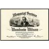 Image 1 : Woodrow Wilson Memorial Service Card.