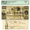 Image 1 : Bank of the United States, 1840, Issued Post Note & Check