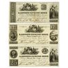 Image 1 : R. Lefferts Exchange office, 1857 Obsolete Scrip Note trio.