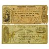 Image 1 : Treasurer of the State of Texas, 1862 Obsolete Banknote Pair.