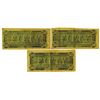 Image 2 : C.S.A., 1864 Lot of 3 $50 Notes T-66, All are Choice VF to XF.