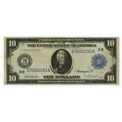 U.S. Federal Reserve Note, $10, 1914, Fr#910, New York District, Issued Note.