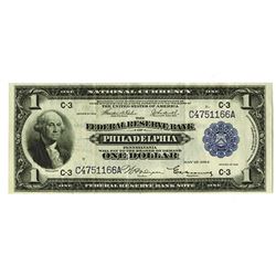 Federal Reserve Bank of Philadelphia, Series of 1918 $1, Fr.#715-716.