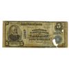 Image 1 : U.S. National Currency, $5, 1902 PB, CH# 12847, Fr#609, Issued Note.