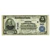 Image 1 : Irving National Bank, New York, $5, Series of 1902 Plain Back, KL#1159, Ch#E 345.