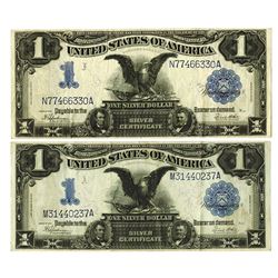 U.S. Silver Certificate, $1 1899, Fr#236, Speelman | White Signatures Banknote Pair.