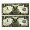 Image 1 : U.S. Silver Certificate, $1 1899, Fr#236, Speelman | White Signatures Banknote Pair.