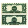 Image 2 : U.S. Silver Certificate, $1 1899, Fr#236, Speelman | White Signatures Banknote Pair.