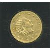 Image 2 : Alaska Gold "ONE Pinch" 1897 circular gold token, Uncirculated to CU.