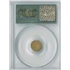 Image 3 : California Fractional Gold Token $1 1869,  gold PCGS graded AU55.