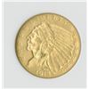 Image 2 : Indian $2.50, 1913,  Eagle Reverse, gold  AU