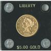 Image 1 : Liberty $5 1879,  Eagle Reverse, gold,  AU/UNC