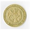 Image 2 : Brasher Dubloon 1878 Restrike in 22K Gold, #30 of 100 Minted. Also includes a Silver Colored version